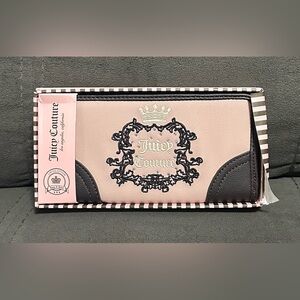 NWT JUICY COUTURE Heritage Zip Around Wallet Dusty Blush IN GIFT BOX